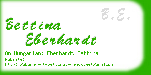 bettina eberhardt business card